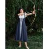 image:imageScarlet Darkness Women Renaissance Dress Underbust Medieval Pirate Peasant OverdressNavy Blue