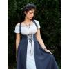 image:imageScarlet Darkness Women Renaissance Dress Underbust Medieval Pirate Peasant OverdressNavy Blue