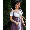 image:imageScarlet Darkness Women Renaissance Dress Underbust Medieval Pirate Peasant OverdressPurple