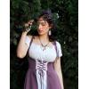 image:imageScarlet Darkness Women Renaissance Dress Underbust Medieval Pirate Peasant OverdressPurple