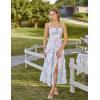 image:imageScarlet Darkness Womens Floral Corset Dress 2026 Summer Spring Wedding Guest Dresses Flowy Sundress with PocketsBlue Pink Floral