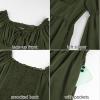 image:imageScarlet Darkness Womens Renaissance Fairy Dress 2026 Summer Boho Off The Shoulder Flowy Corset Mini DressesDark Olive Green