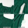 image:imageScarlet Darkness Womens Renaissance Fairy Dress 2026 Summer Boho Off The Shoulder Flowy Corset Mini DressesGreen