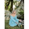 image:imageScarlet Darkness Womens Renaissance Fairy Dress 2026 Summer Boho Off The Shoulder Flowy Corset Mini DressesLight Blue