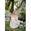 image:imageScarlet Darkness Womens Renaissance Fairy Dress 2026 Summer Boho Off The Shoulder Flowy Corset Mini DressesWhite