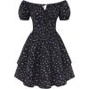 image:imageScarlet Darkness Floral Corset Dress Summer Dresses for Women Girls 2026 Short Milkmaid Sundress with PocketBlack
