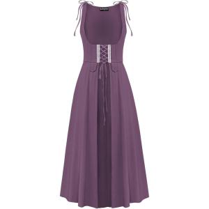 image:imageScarlet Darkness Women Renaissance Dress Underbust Medieval Pirate Peasant OverdressPurple