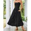 image:imageSCARLET DARKNESS Long Skirts for Women 2026 Ruffled Chiffon Flowy Renaissance Maxi SkirtBlack