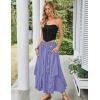 image:imageSCARLET DARKNESS Long Skirts for Women 2026 Ruffled Chiffon Flowy Renaissance Maxi SkirtDusted Peri