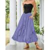 image:imageSCARLET DARKNESS Long Skirts for Women 2026 Ruffled Chiffon Flowy Renaissance Maxi SkirtDusted Peri