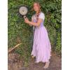 image:imageSCARLET DARKNESS Long Skirts for Women 2026 Ruffled Chiffon Flowy Renaissance Maxi SkirtLight Purple