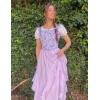 image:imageSCARLET DARKNESS Long Skirts for Women 2026 Ruffled Chiffon Flowy Renaissance Maxi SkirtLight Purple