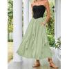 image:imageSCARLET DARKNESS Long Skirts for Women 2026 Ruffled Chiffon Flowy Renaissance Maxi SkirtMint Green