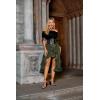 image:imageSCARLET DARKNESS Womens 2026 Summer Skirt Gothic Steampunk Skirt Renaissance HighLow Bustle SkirtArmy Green