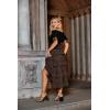 image:imageSCARLET DARKNESS Womens 2026 Summer Skirt Gothic Steampunk Skirt Renaissance HighLow Bustle SkirtDark Brown