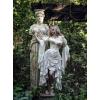 image:imageSCARLET DARKNESS Womens 2026 Summer Skirt Gothic Steampunk Skirt Renaissance HighLow Bustle SkirtNew Rufflebeige