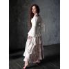 image:imageSCARLET DARKNESS Womens 2026 Summer Skirt Gothic Steampunk Skirt Renaissance HighLow Bustle SkirtNew Rufflebeige