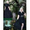 image:imageSCARLET DARKNESS Womens 2026 Summer Skirt Gothic Steampunk Skirt Renaissance HighLow Bustle SkirtNew Ruffleblack