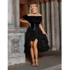 image:imageSCARLET DARKNESS Womens 2026 Summer Skirt Gothic Steampunk Skirt Renaissance HighLow Bustle SkirtNew Ruffleblack