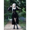 image:imageSCARLET DARKNESS Womens 2026 Summer Skirt Gothic Steampunk Skirt Renaissance HighLow Bustle SkirtNew Ruffleblack