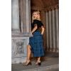 image:imageSCARLET DARKNESS Womens 2026 Summer Skirt Gothic Steampunk Skirt Renaissance HighLow Bustle SkirtNew Ruffleblue