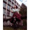 image:imageSCARLET DARKNESS Womens 2026 Summer Skirt Gothic Steampunk Skirt Renaissance HighLow Bustle SkirtNew Rufflewine