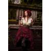 image:imageSCARLET DARKNESS Womens 2026 Summer Skirt Gothic Steampunk Skirt Renaissance HighLow Bustle SkirtNew Rufflewine