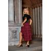 image:imageSCARLET DARKNESS Womens 2026 Summer Skirt Gothic Steampunk Skirt Renaissance HighLow Bustle SkirtNew Rufflewine