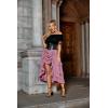 image:imageSCARLET DARKNESS Womens 2026 Summer Skirt Gothic Steampunk Skirt Renaissance HighLow Bustle SkirtPink