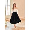 image:imageSCARLET DARKNESS Womens Boho Maxi Skirt 2026 Renaissance Long Skirt High Waist Ruffle Flowy SkirtsBlack