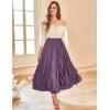 image:imageSCARLET DARKNESS Womens Boho Maxi Skirt 2026 Renaissance Long Skirt High Waist Ruffle Flowy SkirtsGrey Purple