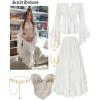 image:imageSCARLET DARKNESS Womens Boho Maxi Skirt 2026 Renaissance Long Skirt High Waist Ruffle Flowy SkirtsWhite