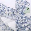 image:imageScarlet Darkness Floral Maxi Long Skirts for Women Summer 2026 Tiered Skirt Flowy Boho Fairy Skirt with PocketsBlue White Floral