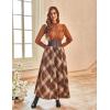 image:imageScarlet Darkness Long Plaid Skirts for Women High Waist A Line Pleated Fall Maxi SkirtsOrange Plaid