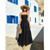 image:imageScarlet Darkness Long Skirts for Women Flowy Boho Tiered Renaissance Maxi Skirt with PocketsBlack