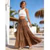 image:imageScarlet Darkness Long Skirts for Women Flowy Boho Tiered Renaissance Maxi Skirt with PocketsBrown