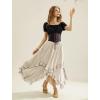 image:imageScarlet Darkness Long Skirts for Women High Waist Renaissance Skirt Maxi Skirt with PocketsApricot