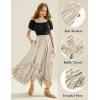 image:imageScarlet Darkness Long Skirts for Women High Waist Renaissance Skirt Maxi Skirt with PocketsApricot