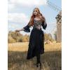 image:imageScarlet Darkness Long Skirts for Women High Waist Renaissance Skirt Maxi Skirt with PocketsBlack