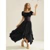 image:imageScarlet Darkness Long Skirts for Women High Waist Renaissance Skirt Maxi Skirt with PocketsBlack