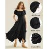 image:imageScarlet Darkness Long Skirts for Women High Waist Renaissance Skirt Maxi Skirt with PocketsBlack