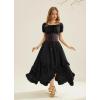 image:imageScarlet Darkness Long Skirts for Women High Waist Renaissance Skirt Maxi Skirt with PocketsBlack