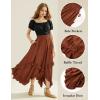 image:imageScarlet Darkness Long Skirts for Women High Waist Renaissance Skirt Maxi Skirt with PocketsBurnt Orange