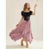 image:imageScarlet Darkness Long Skirts for Women High Waist Renaissance Skirt Maxi Skirt with PocketsPink