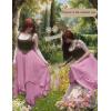image:imageScarlet Darkness Long Skirts for Women High Waist Renaissance Skirt Maxi Skirt with PocketsPink