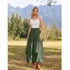 image:imageScarlet Darkness Long Skirts for Women Renaissance Costume Pirate Maxi Skirt Plus Size with PocketsArmy Green