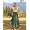 image:imageScarlet Darkness Long Skirts for Women Renaissance Costume Pirate Maxi Skirt Plus Size with PocketsArmy Green
