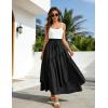 image:imageScarlet Darkness Long Skirts for Women Renaissance Costume Pirate Maxi Skirt Plus Size with PocketsBlack