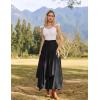 image:imageScarlet Darkness Long Skirts for Women Renaissance Costume Pirate Maxi Skirt Plus Size with PocketsBlack
