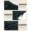 image:imageScarlet Darkness Long Skirts for Women Renaissance Costume Pirate Maxi Skirt Plus Size with PocketsBlue Green Plaid